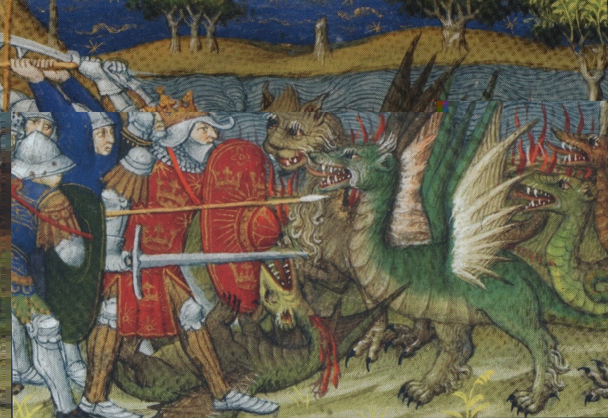 Alexander the Great slays dragons, c.1420