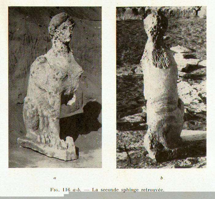 The second of the sphinxes found by Mariette in the dromos of the Serapeum at Memphis in Egypt